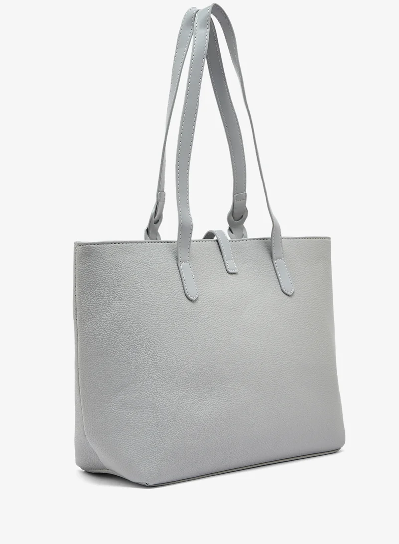 ELLA Metal Trim Detail Tote Bag
